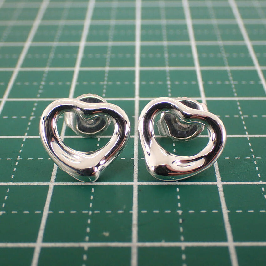 【中古】TIFFANY/ティファニー 925 オープンハート ピアス/j117-4