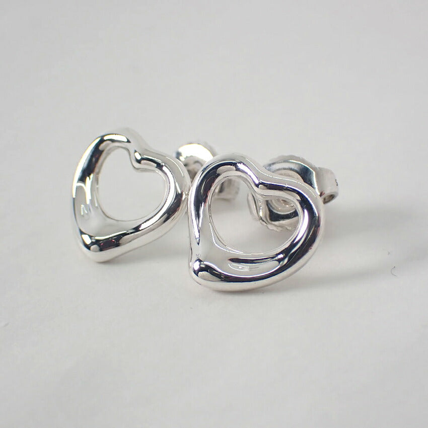 【中古】TIFFANY/ティファニー 925 オープンハート ピアス/j117-4