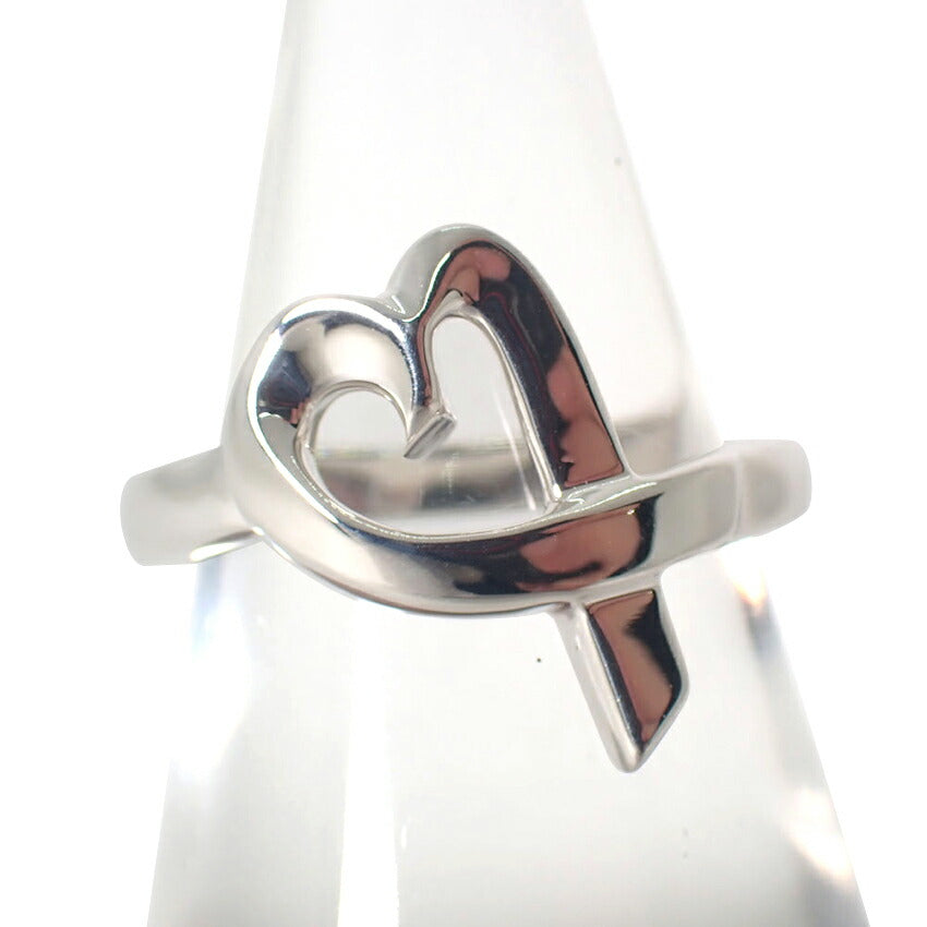 【中古】TIFFANY/ティファニー 925 ラビングハート リング/9号/j117-8