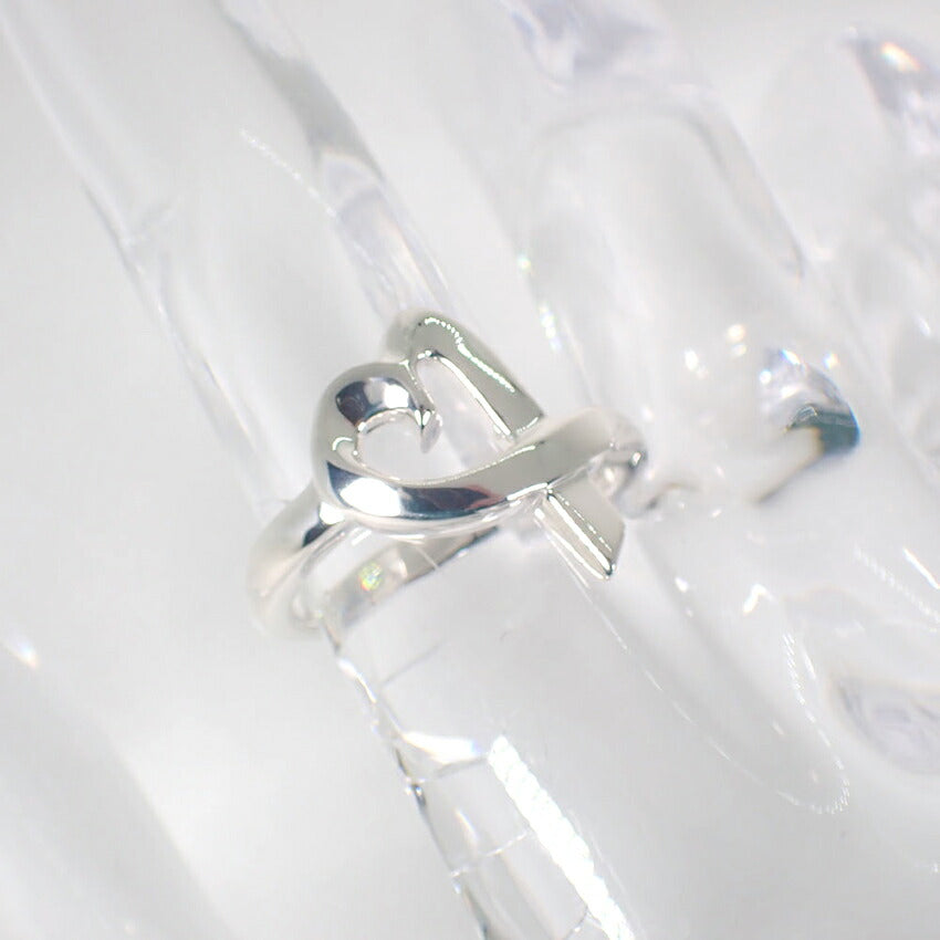 【中古】TIFFANY/ティファニー 925 ラビングハート リング/9号/j117-8