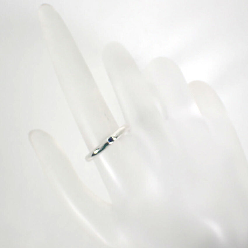 【中古】TIFFANY/ティファニー 925 サファイア スタッキングバンド リング /12号/j119-1