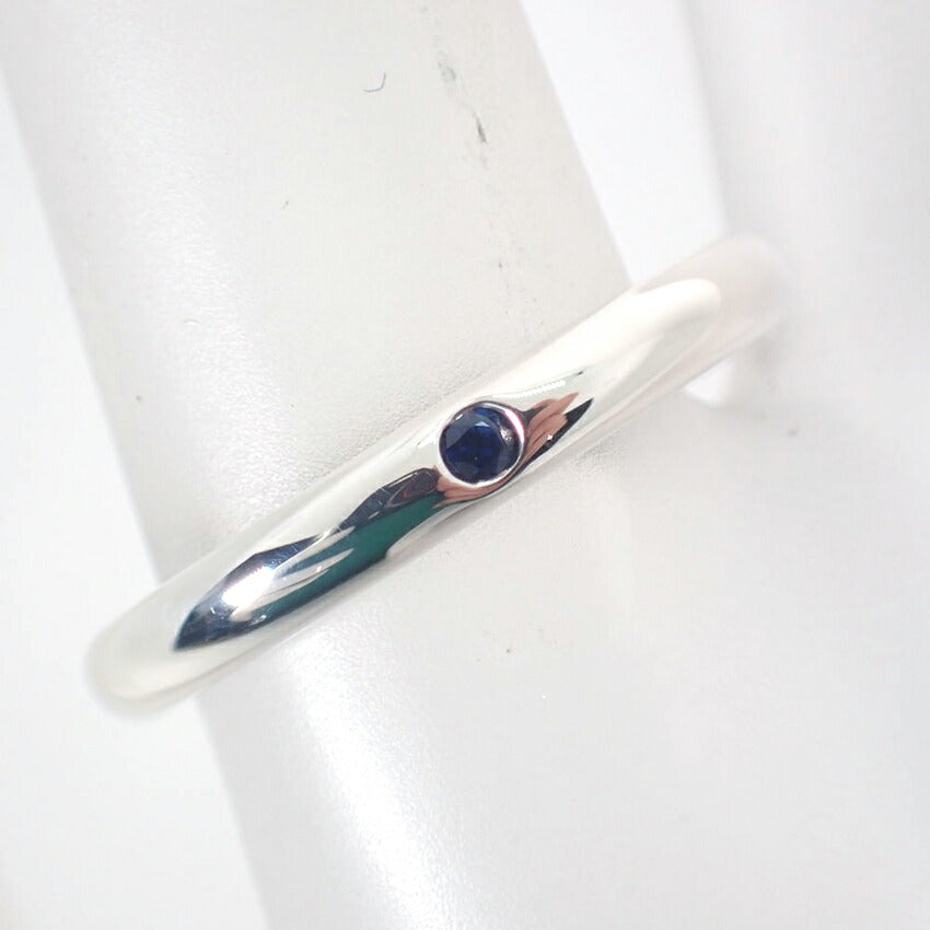 【中古】TIFFANY/ティファニー 925 サファイア スタッキングバンド リング /12号/j119-1