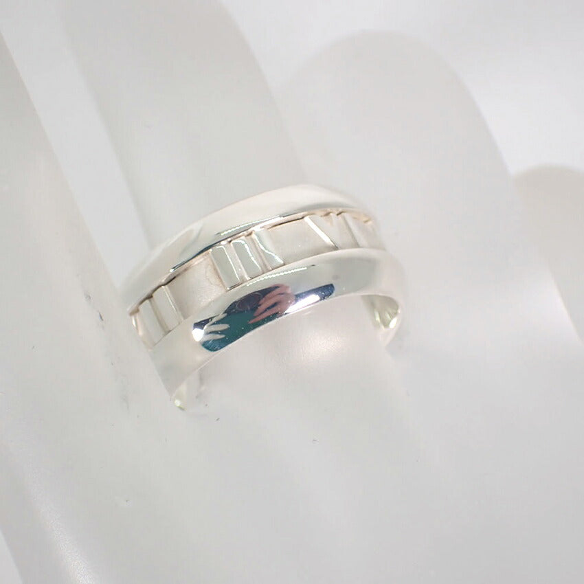 【中古】TIFFANY/ティファニー 925 アトラスワイド リング/15号/j119-3