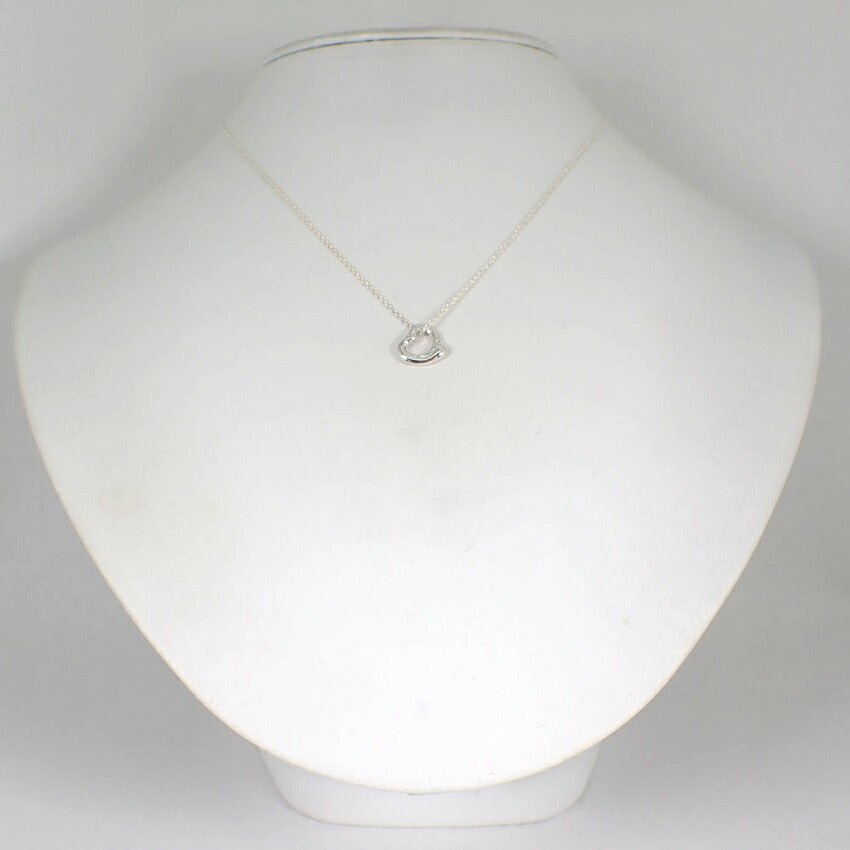 【中古】TIFFANY/ティファニー 925 オープンハート ペンダント/ネックレス/j121-66