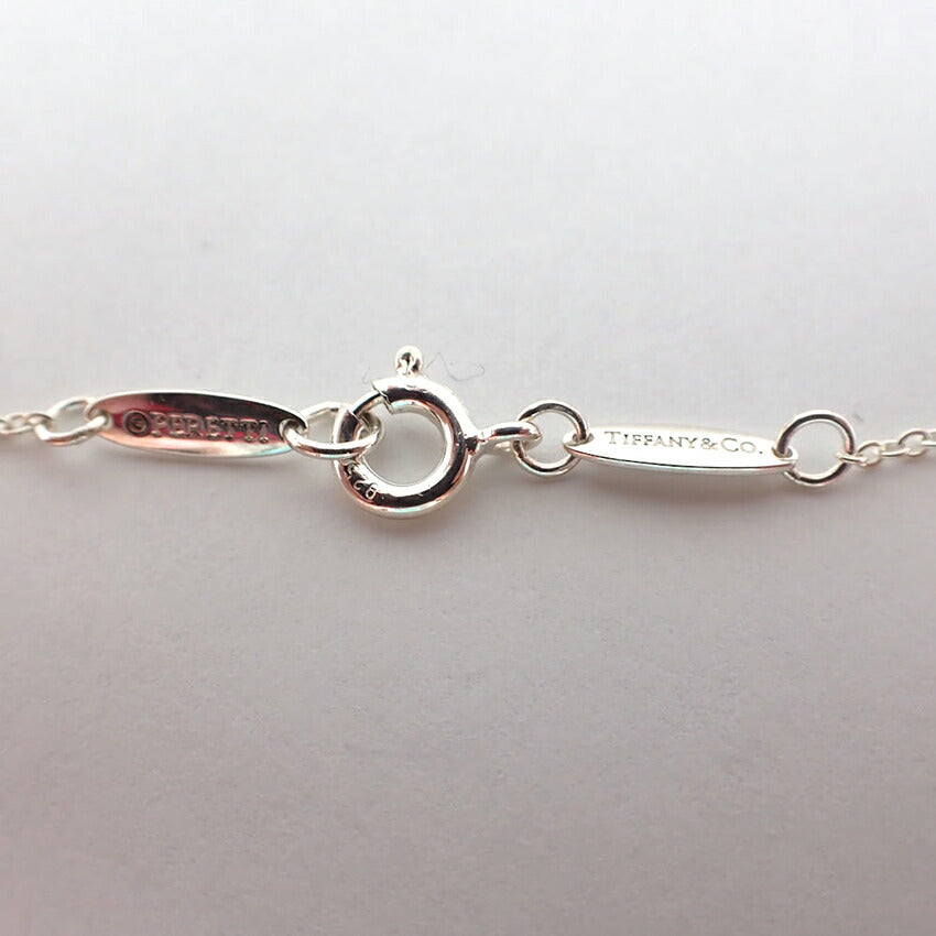 【中古】TIFFANY/ティファニー 925 オープンハート ペンダント/ネックレス/j121-66