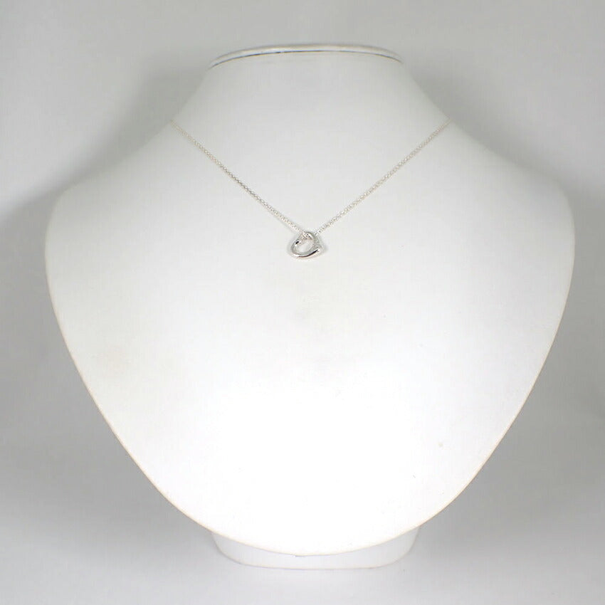 【中古】TIFFANY/ティファニー 925 オープンハート ペンダント/ネックレス/j121-68