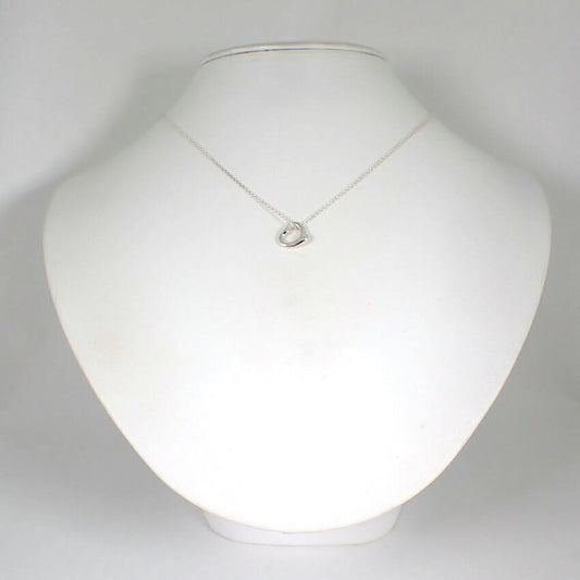 【中古】TIFFANY/ティファニー 925 オープンハート ペンダント/ネックレス/j121-68