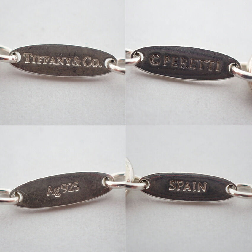 【中古】TIFFANY/ティファニー 925 オープンハート ペンダント/ネックレス/j121-68