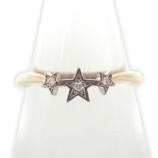 【中古】Star Jewelry/スタージュエリー K18 ダイヤモンド リング/4号/j122-41