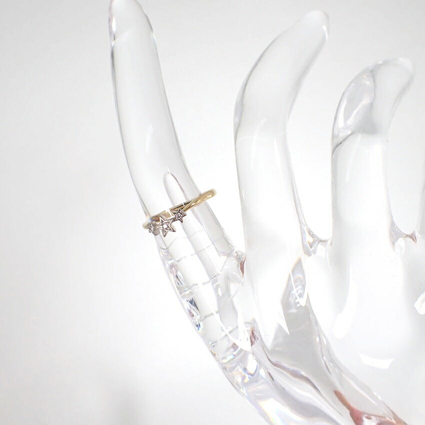 【中古】Star Jewelry/スタージュエリー K18 ダイヤモンド リング/4号/j122-41
