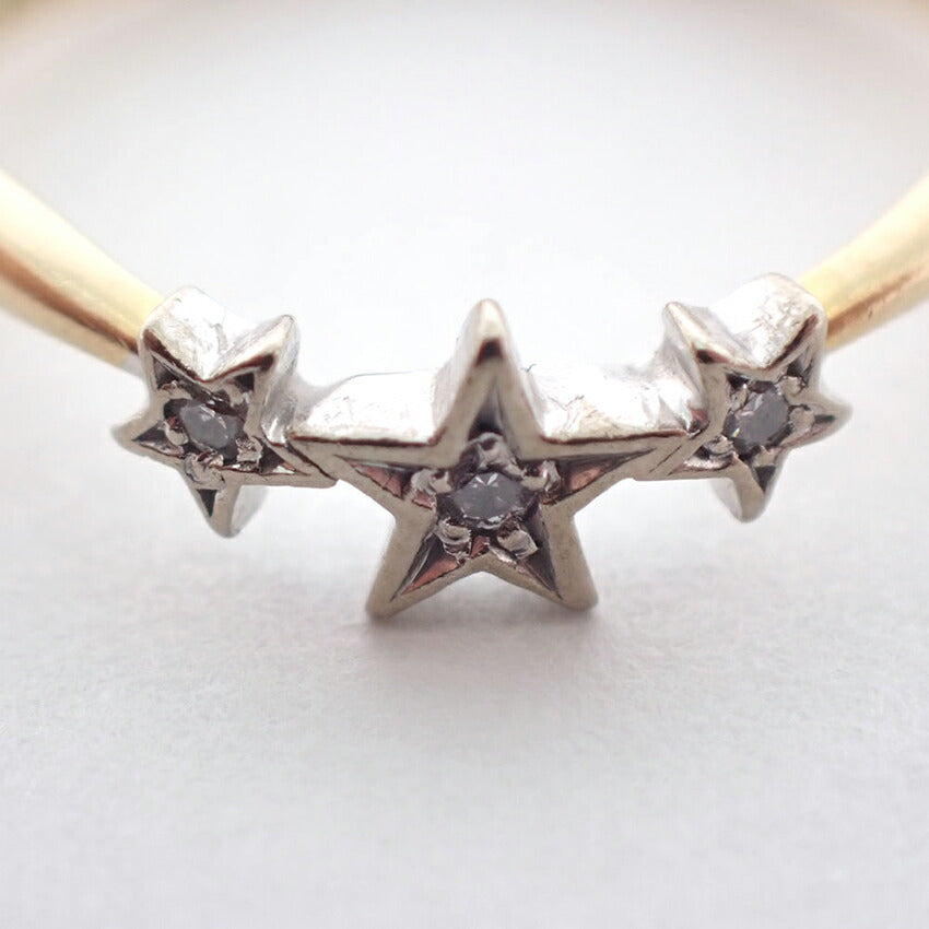 【中古】Star Jewelry/スタージュエリー K18 ダイヤモンド リング/4号/j122-41