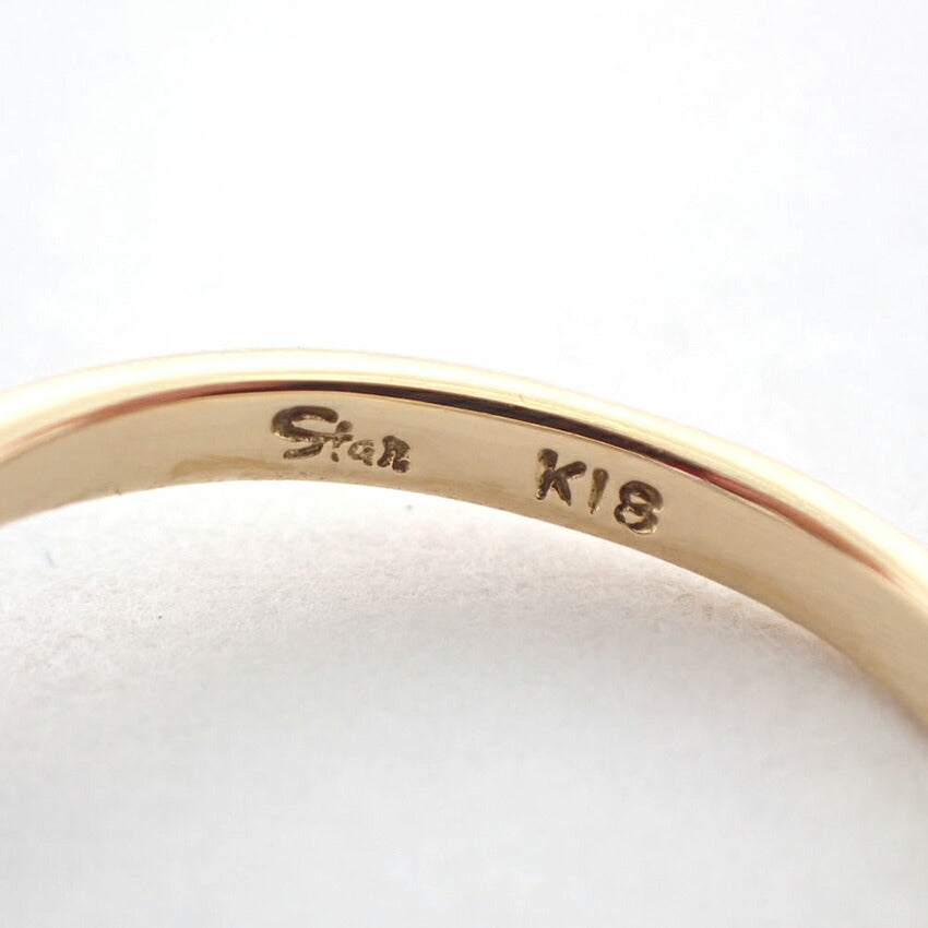 【中古】Star Jewelry/スタージュエリー K18 ダイヤモンド リング/4号/j122-41