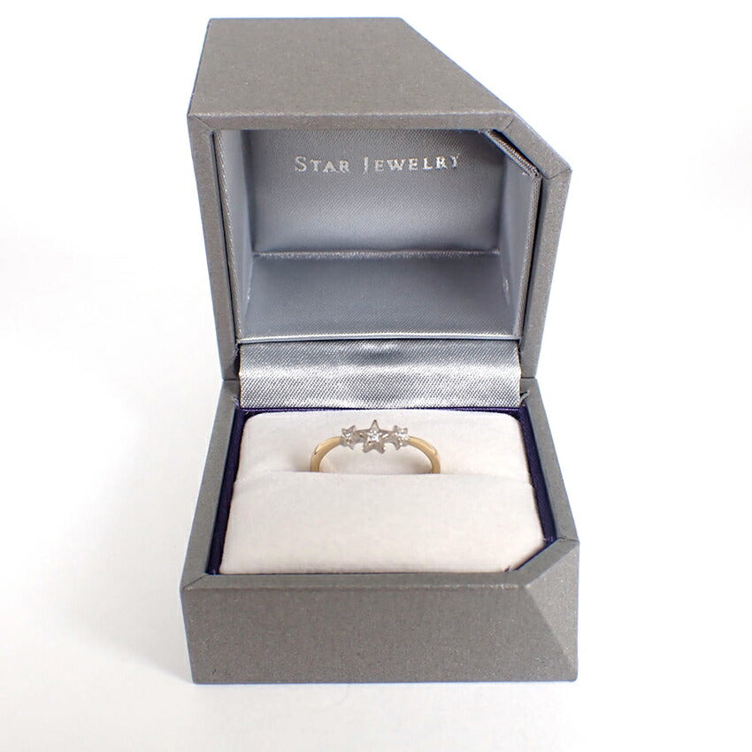 【中古】Star Jewelry/スタージュエリー K18 ダイヤモンド リング/4号/j122-41