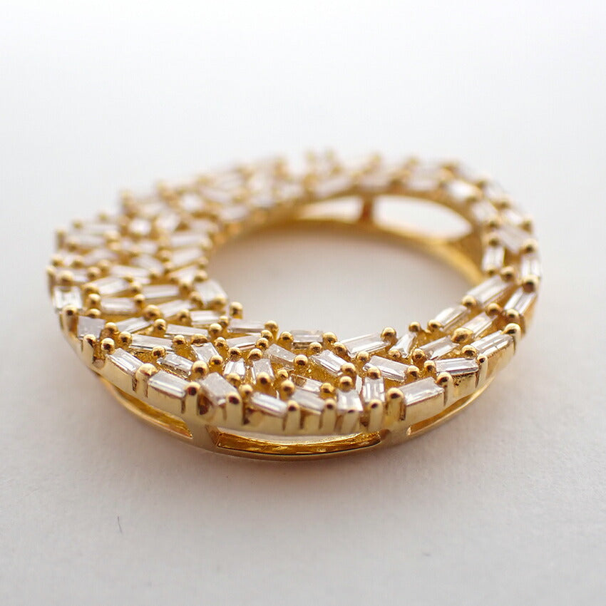 【中古】K18 ダイヤモンド/0.55ct ペンダントトップ/j123-5