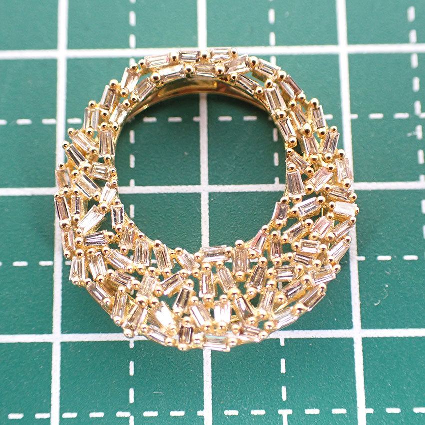 【中古】K18 ダイヤモンド/0.55ct ペンダントトップ/j123-5