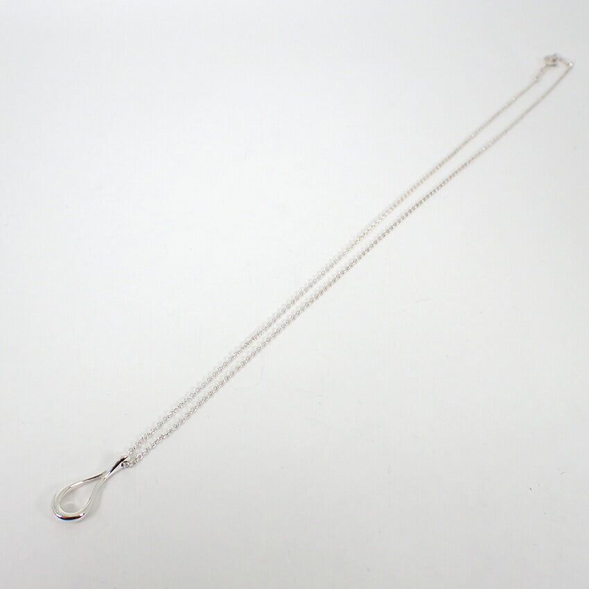 【中古】TIFFANY/ティファニー 925 オープンティアドロップ ペンダント/ネックレス/j123-7