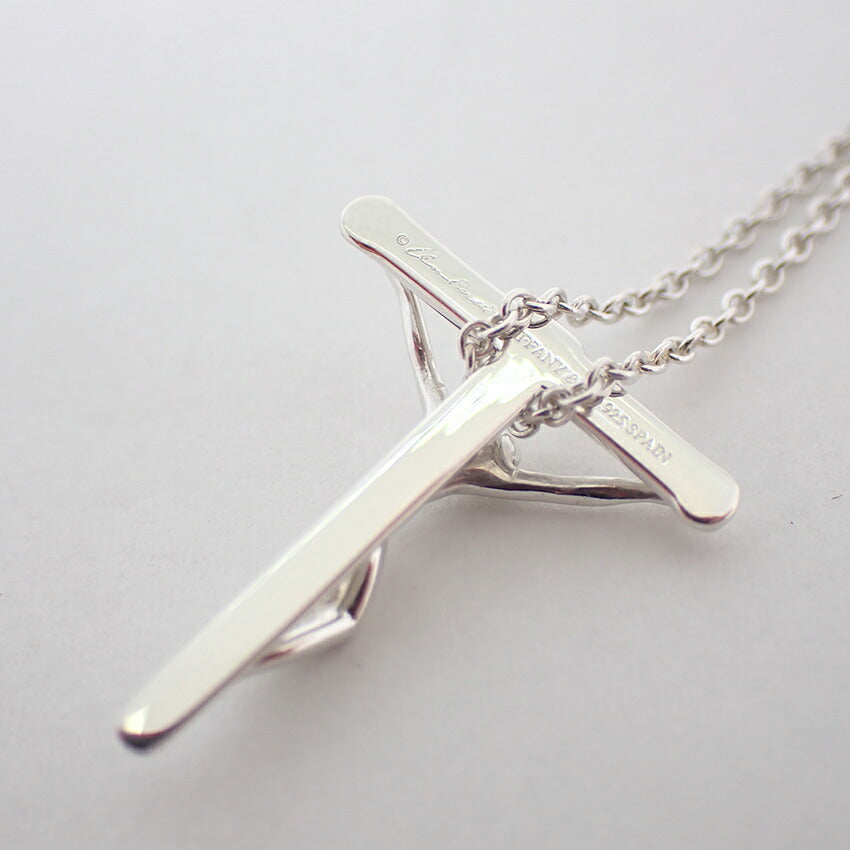 【中古】TIFFANY/ティファニー 925 ロザリオ ペンダント/ネックレス/j123-8