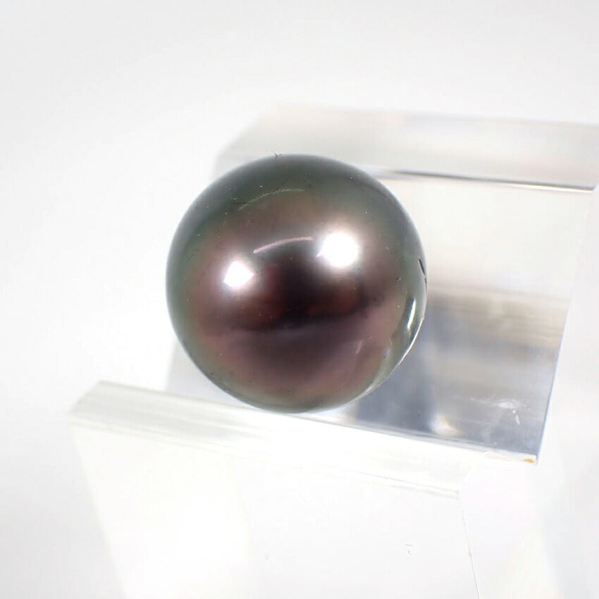 南洋黒蝶真珠/ブラックパール ルース 13.8mm/j124-4