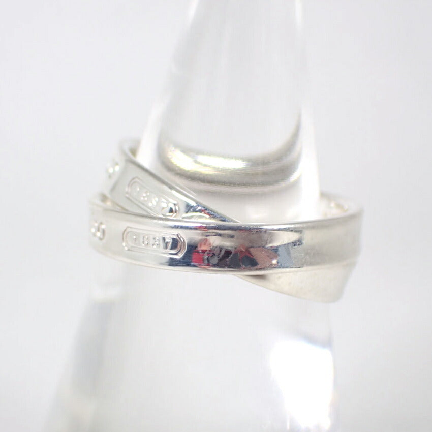 【中古】TIFFANY/ティファニー 925 1837 インターロッキングサークル リング /9号/j126-14