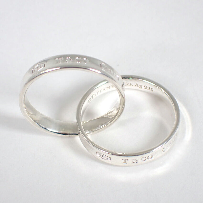 【中古】TIFFANY/ティファニー 925 1837 インターロッキングサークル リング /9号/j126-14