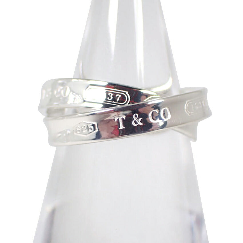 【中古】TIFFANY/ティファニー 925 1837 インターロッキングサークル リング /8号/j126-15