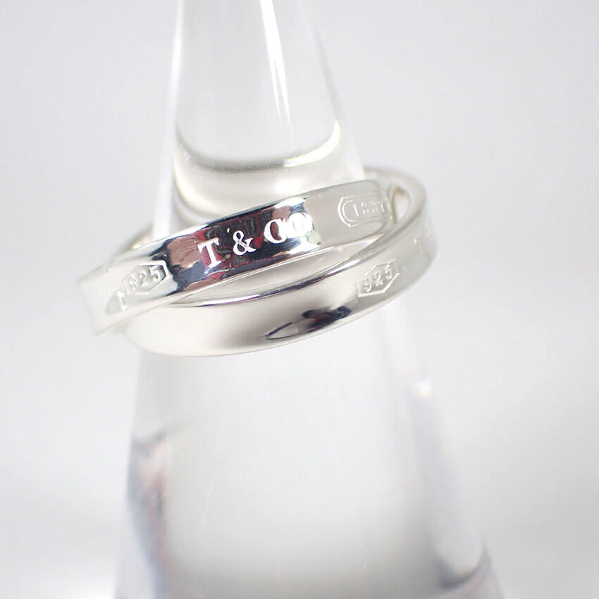 【中古】TIFFANY/ティファニー 925 1837 インターロッキングサークル リング /8号/j126-15