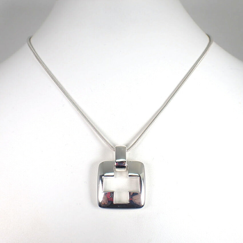 【中古】TIFFANY/ティファニー 925 オープンクロス ペンダント/ネックレス/j126-1