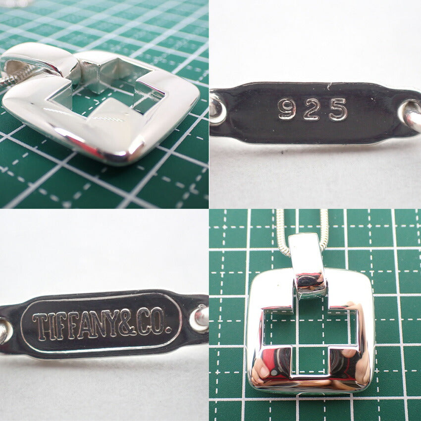 【中古】TIFFANY/ティファニー 925 オープンクロス ペンダント/ネックレス/j126-1