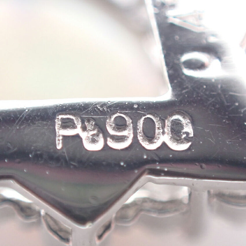 【中古】Pt900 オパール ダイヤモンド ペンダントトップ/j128-11
