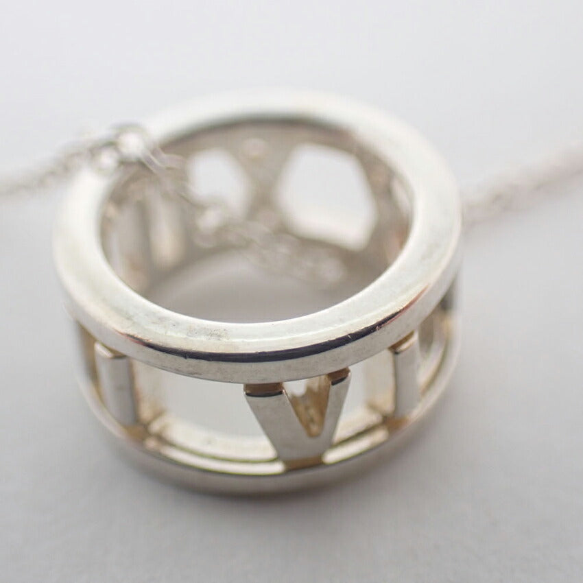 【中古】TIFFANY/ティファニー 925 オープンアトラス ペンダント/ネックレス/j128-1