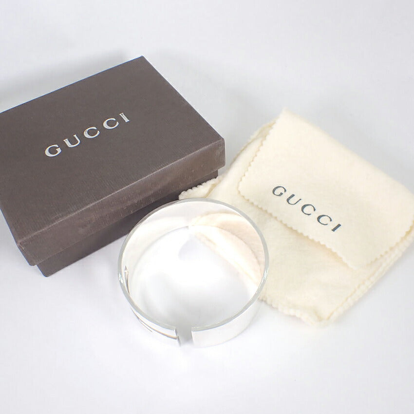 【中古】GUCCI/グッチ 925 カットアウトG バングル/132.8ｇ/j128-4
