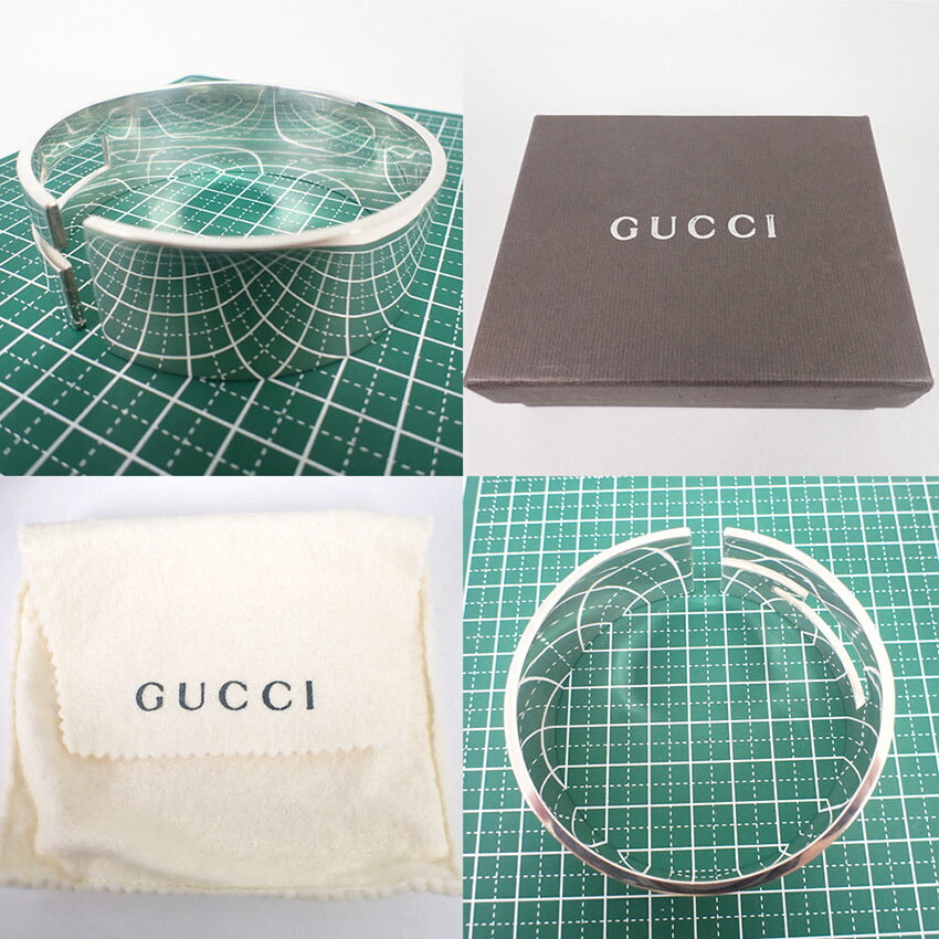 【中古】GUCCI/グッチ 925 カットアウトG バングル/132.8ｇ/j128-4