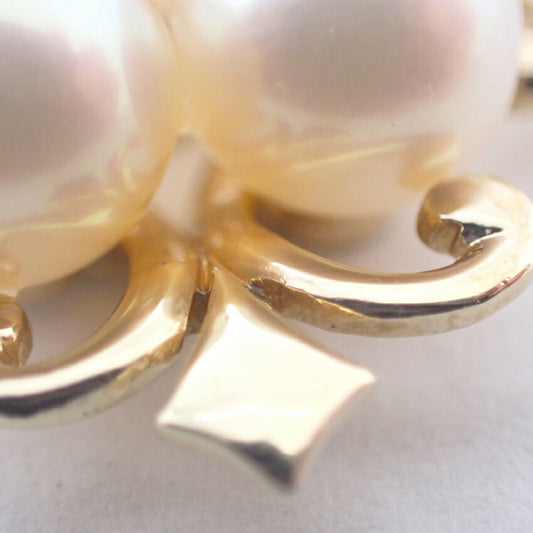 【中古】MIKIMOTO/ミキモト K14 パール/アコヤ真珠 ４pc ペンダントトップ/j128-7