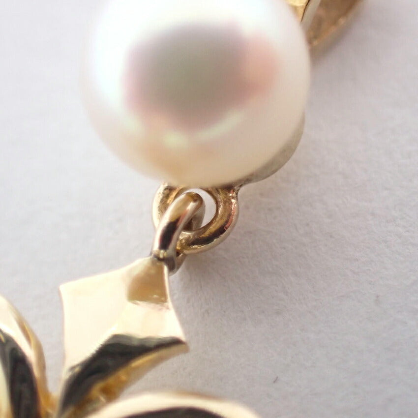 【中古】MIKIMOTO/ミキモト K14 パール/アコヤ真珠 ４pc ペンダントトップ/j128-7