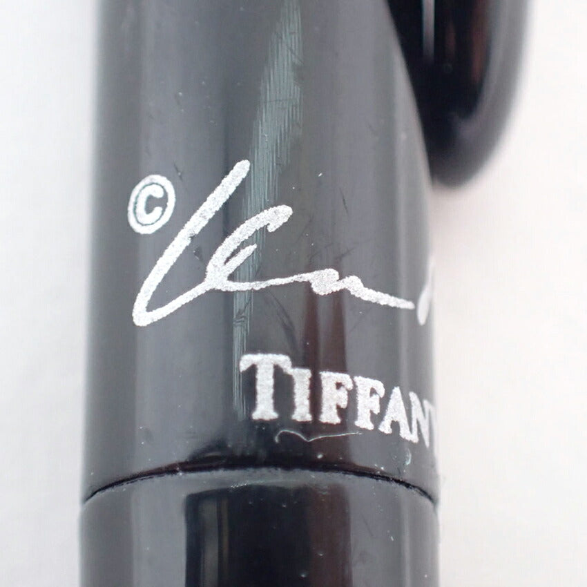 【中古】TIFFANY/ティファニー ティアドロップ ブラック ボールペン/j128-8