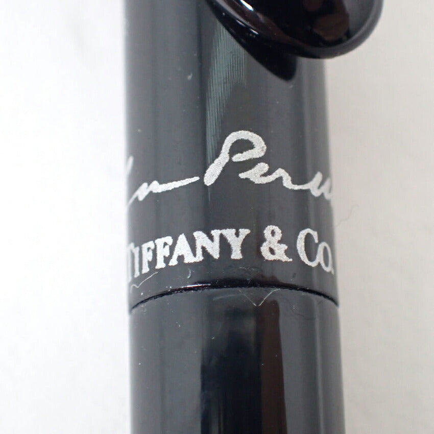 【中古】TIFFANY/ティファニー ティアドロップ ブラック ボールペン/j128-8