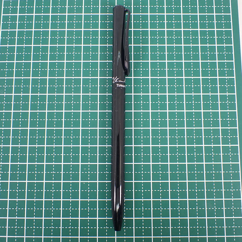 【中古】TIFFANY/ティファニー ティアドロップ ブラック ボールペン/j128-8
