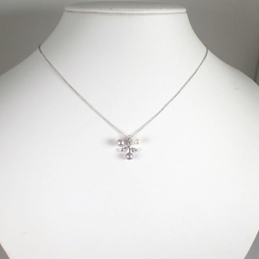 【中古】TASAKI/タサキ/18WG/ダイヤモンド/天然パール/ペンダント/j129-1
