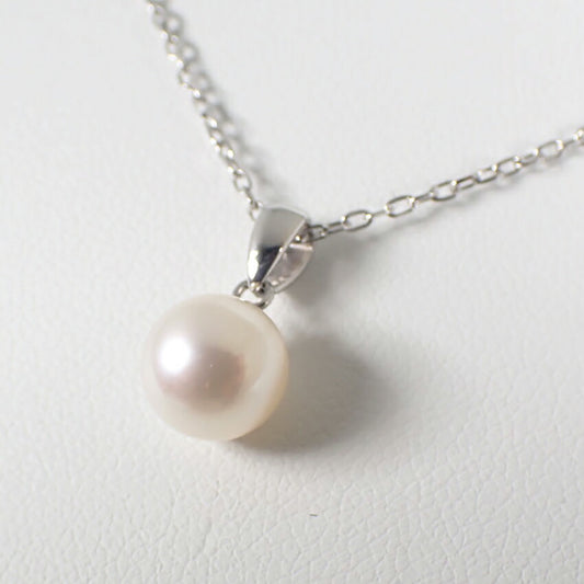 【中古】MIKIMOTO/ミキモト/K18WG/アコヤ真珠/ペンダント/j129-4
