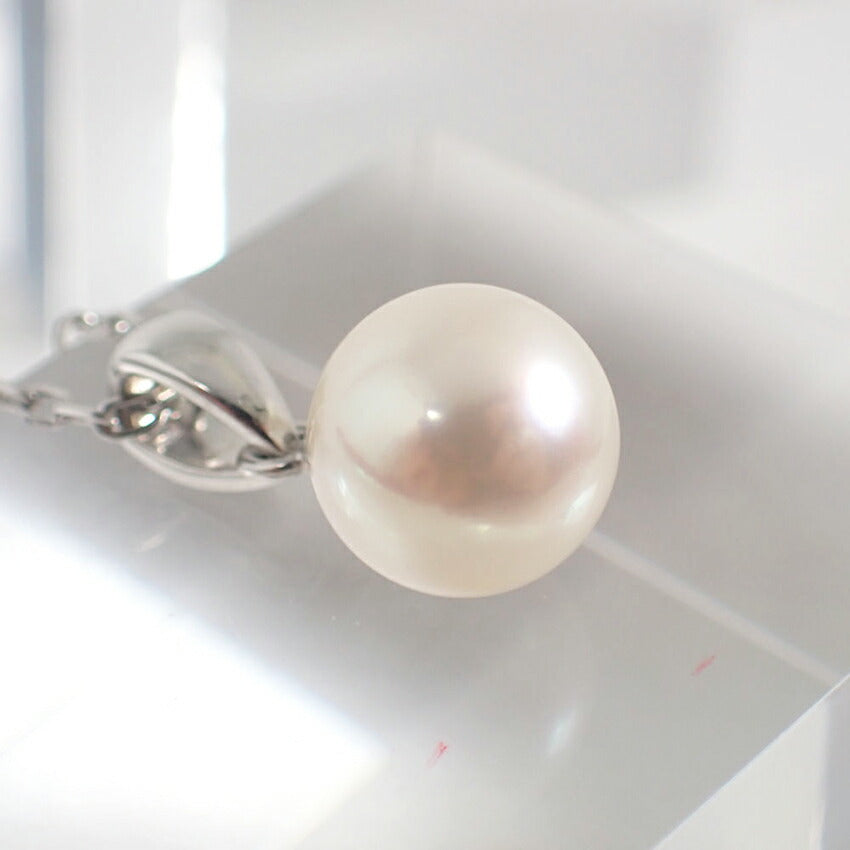 【中古】MIKIMOTO/ミキモト/K18WG/アコヤ真珠/ペンダント/j129-4