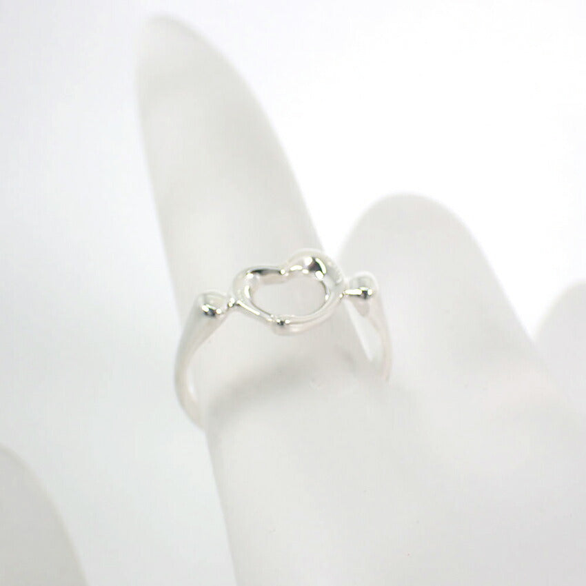 【中古】TIFFANY/ティファニー/シルバー925/オープンハート/リング/9号/j130-4