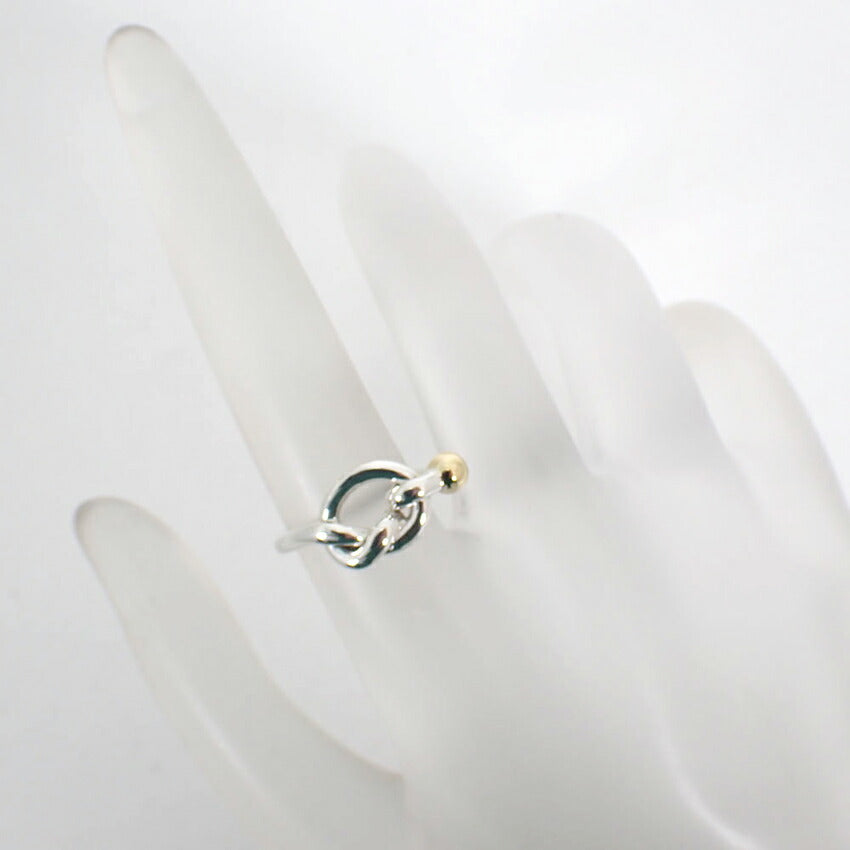 【中古】TIFFANY/ティファニー/シルバー925/750/ラブノット/リング/7.5号/j130-8