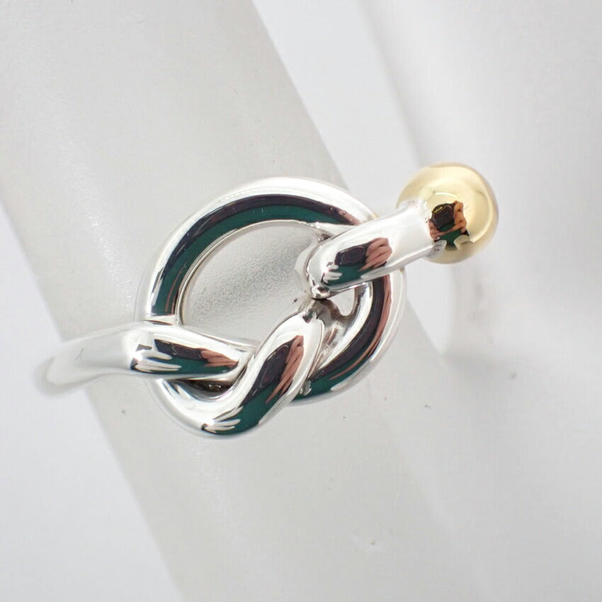 【中古】TIFFANY/ティファニー/シルバー925/750/ラブノット/リング/7.5号/j130-8