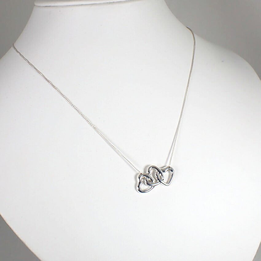 【中古】TIFFANY/ティファニー 925 トリプルハート ペンダント/ネックレス/j131-5