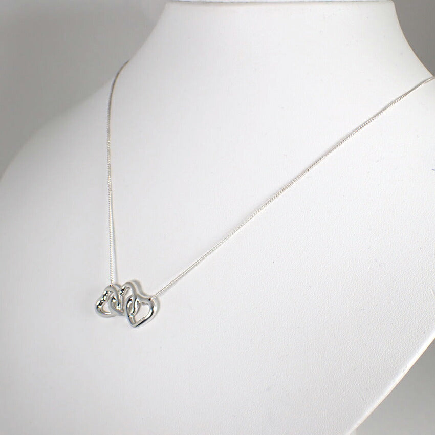 【中古】TIFFANY/ティファニー 925 トリプルハート ペンダント/ネックレス/j131-5
