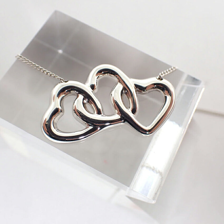 【中古】TIFFANY/ティファニー 925 トリプルハート ペンダント/ネックレス/j131-5
