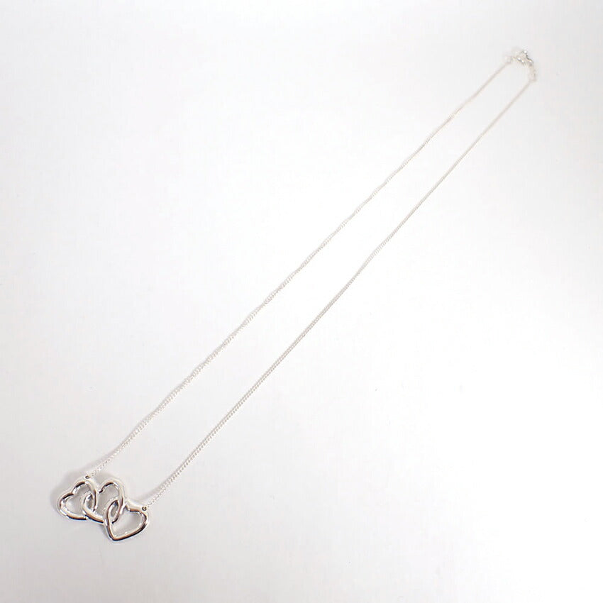 【中古】TIFFANY/ティファニー 925 トリプルハート ペンダント/ネックレス/j131-5