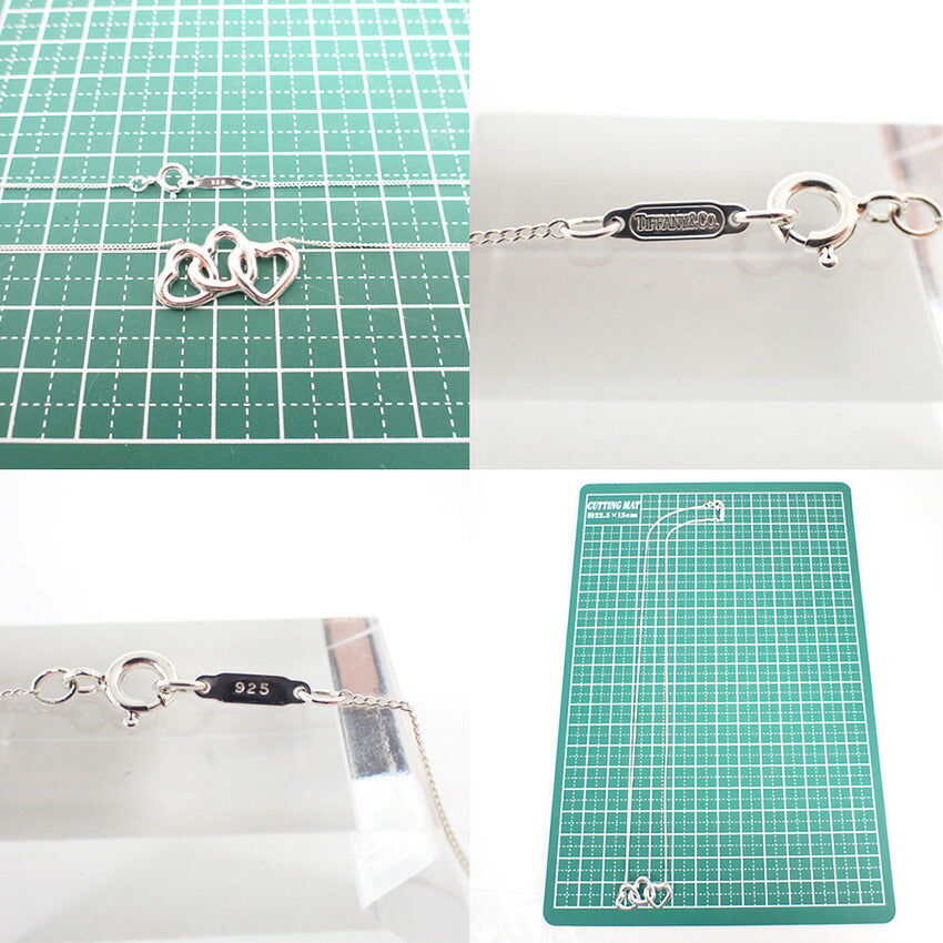 【中古】TIFFANY/ティファニー 925 トリプルハート ペンダント/ネックレス/j131-5