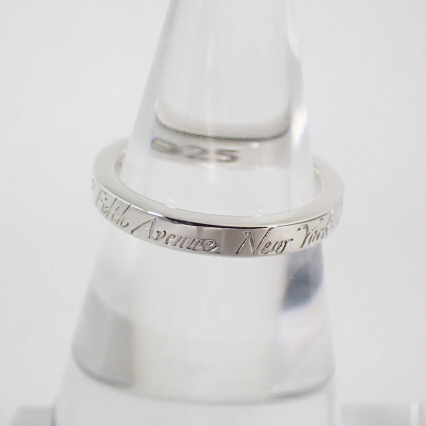 【中古】TIFFANY/ティファニー 925 ノーツ ナロー リング /11号/j131-8