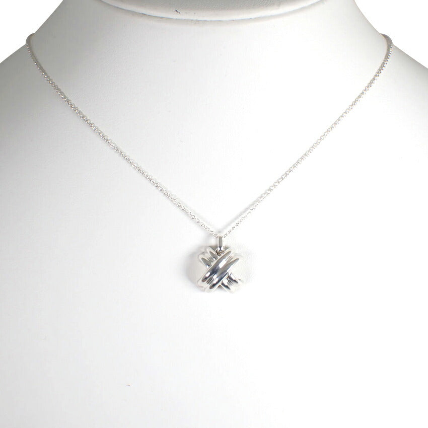 【中古】TIFFANY/ティファニー 925 シグネチャー クロス ペンダント/ネックレス/j132-13
